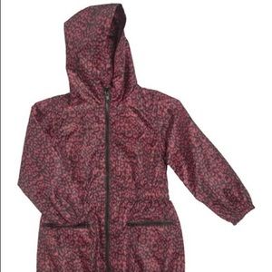 Frenchie Mini Couture Girls Rain Jacket